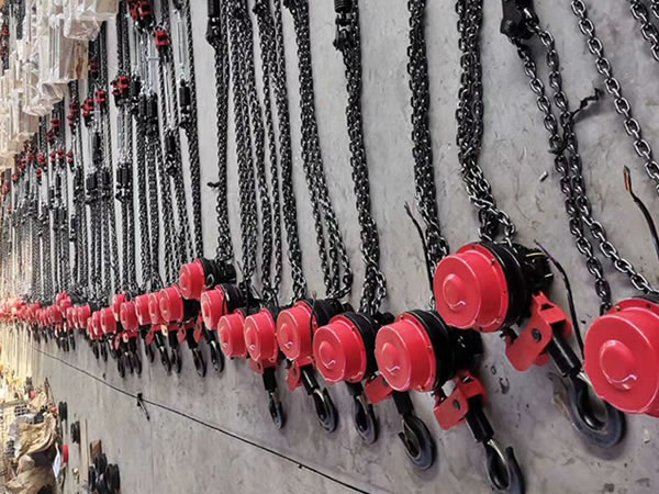 群吊電動(dòng)葫蘆倉(cāng)儲(chǔ)一角